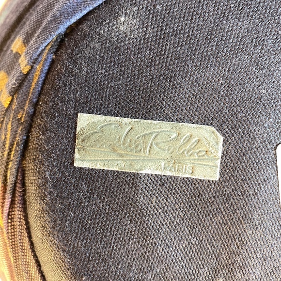 Emilio Robba vase.  Large, fabric wrapped, black blue and purple.  1980's France - Picture 8 of 8